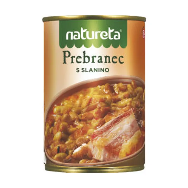Prebranec Natureta, s slanino, 415 g
