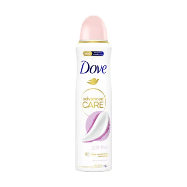 Deodorant Dove, Soft Feel, sprej, 150 ml