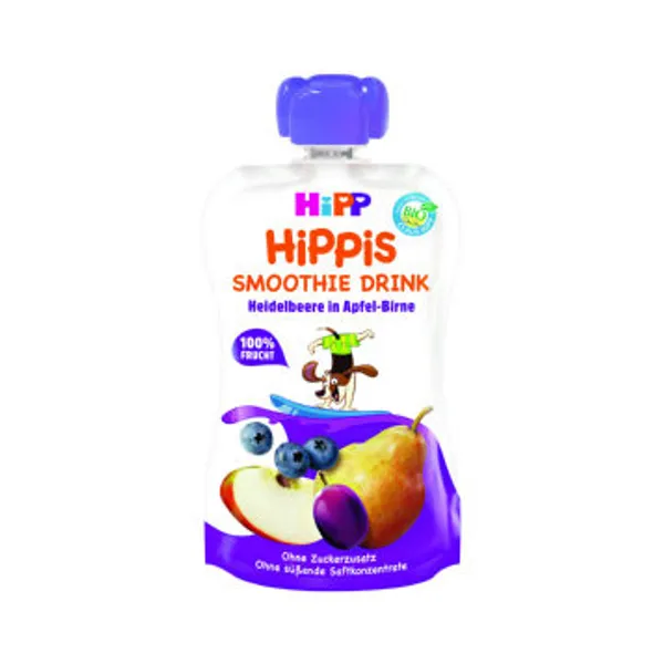 Smoothie Hipp Bio, borovnica, 120 ml