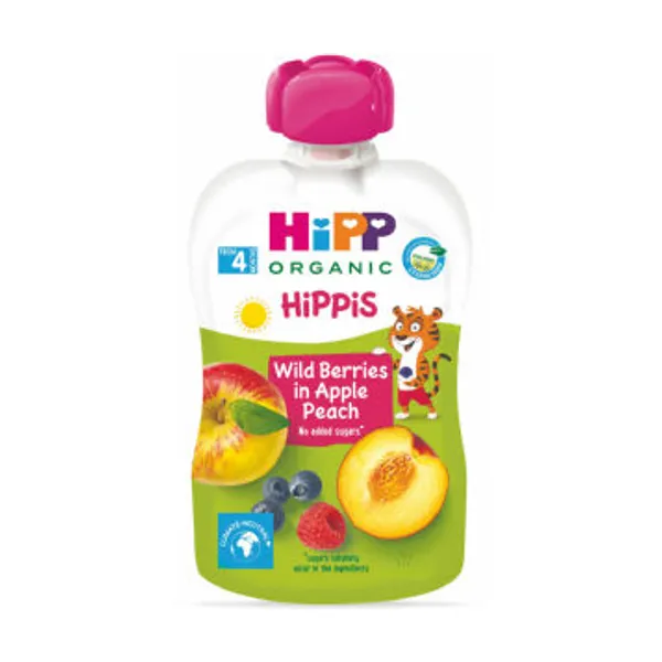 Blazinica Bio Hipp, gozdni sadeži, jabolko, breskev, 100 g