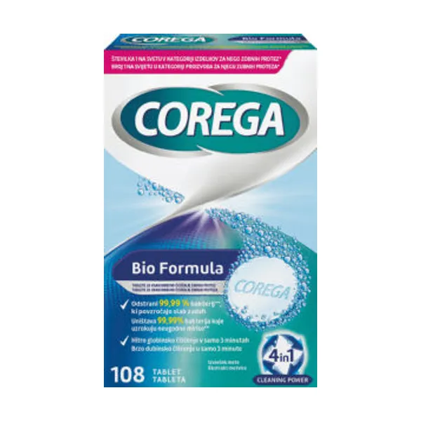 Tablete Corega, za proteze, Bio Formula, 108/1