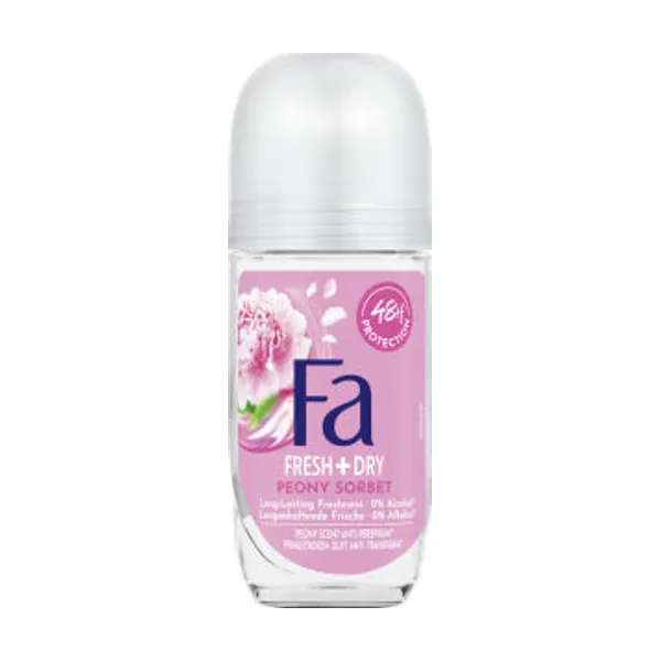 Deodorant Fa, Fresh & Dry, Pink Sorbet, roll-on, 50 ml