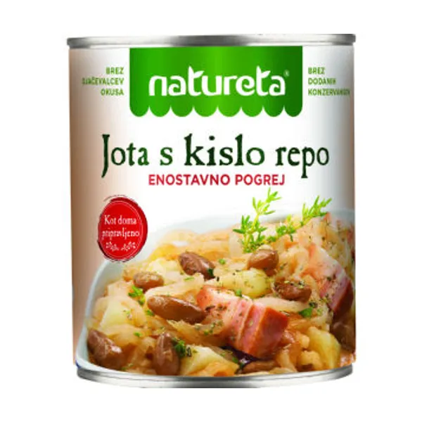 Jota Natureta, s kislo repo, 840 g