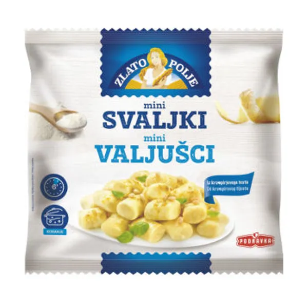 Svaljki Zlato polje, mini, zamrznjeno, 1 kg