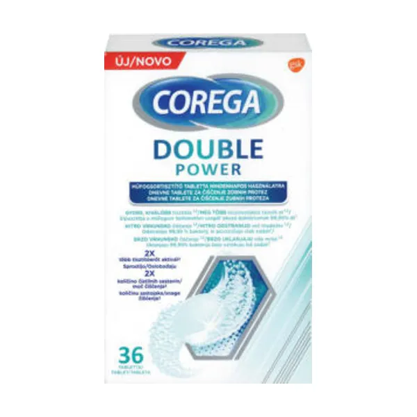 Tablete Corega, Double Power, 36/1