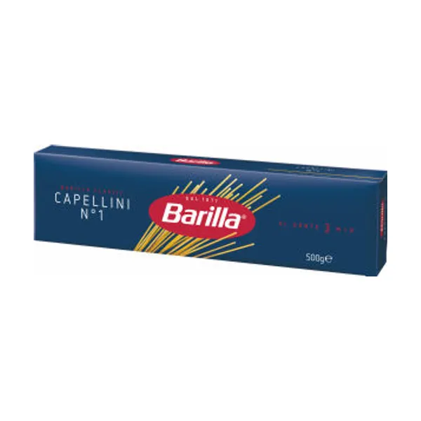 Testenine Barilla, špageti, najtanjši, št. 1, 500 g