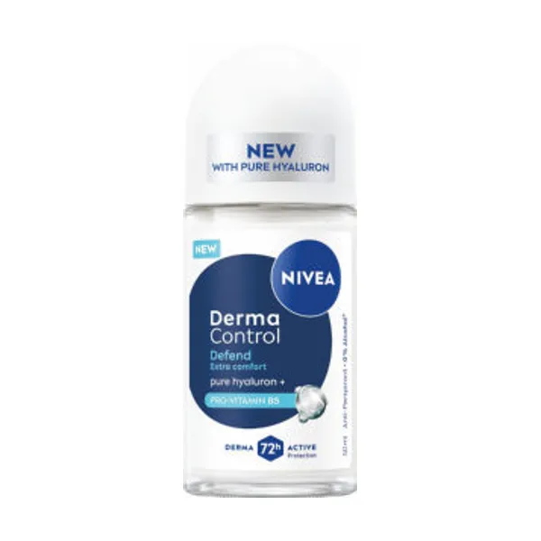 Dezodorant Nivea, roll-on, Derma Control, Defend Extra Comfort, ženski, 50 ml