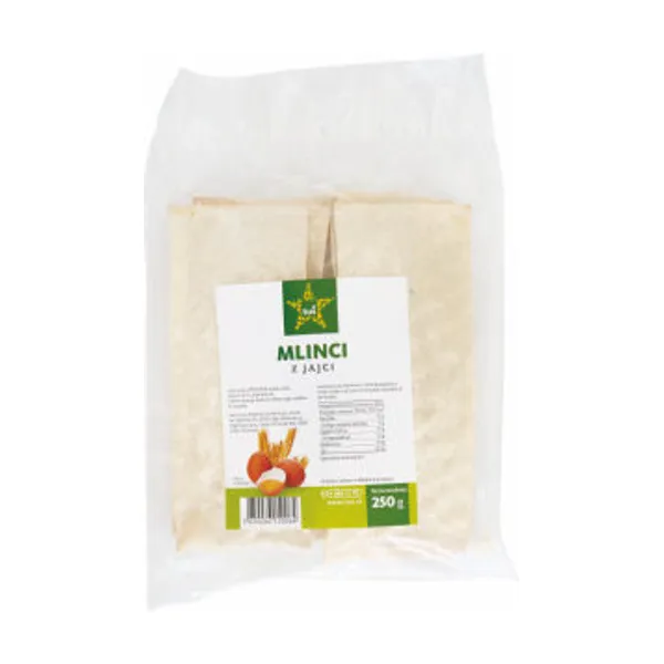 Mlinci Tuš, z jajci, 250 g