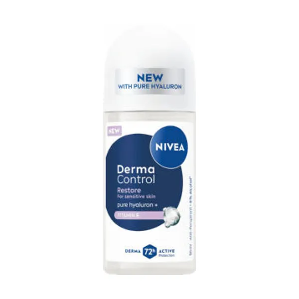 Dezodorant Nivea, roll-on, Derma Control, Restor Sensitive Skin, ženski, 50 ml