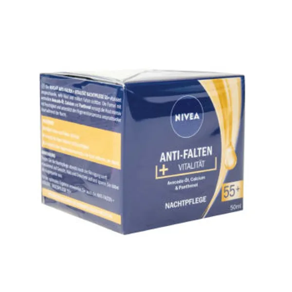 Krema Nivea, Anti-wrinkle, nočna, 55+, 50 ml