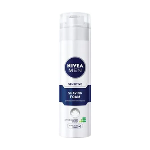 Pena za britje Nivea, Sensitive, 200 ml