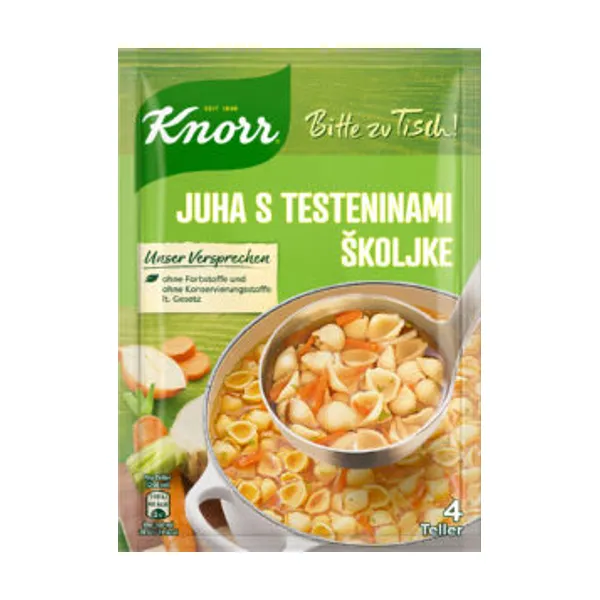 Juha Knorr, s testeninami, školjke, 59 g