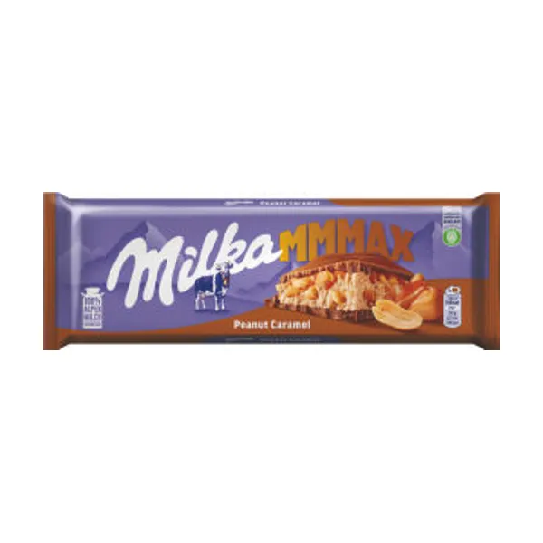 Mlečna čokolada Milka, arašidi, karamela, 276 g